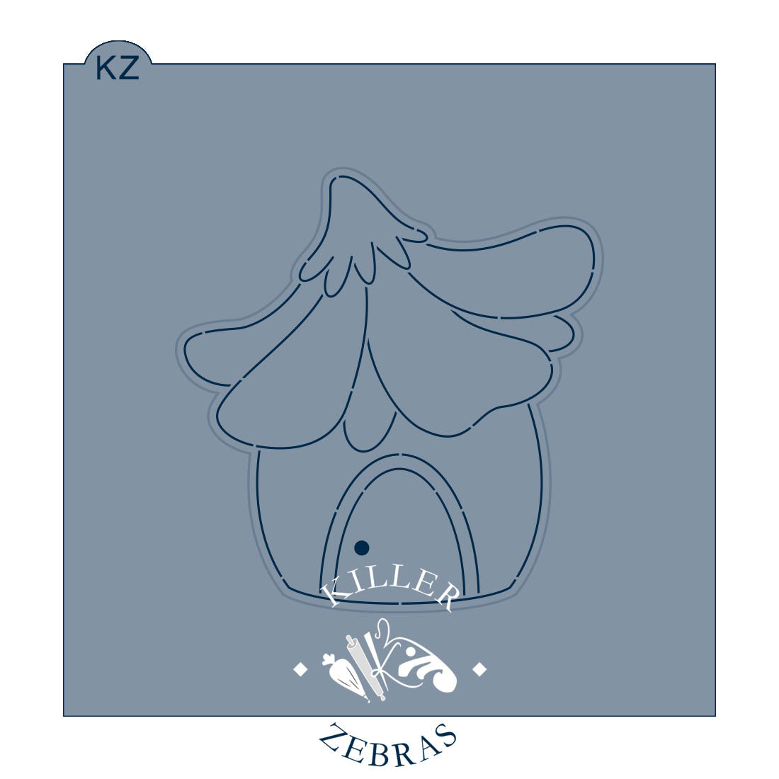 Cookie Cutters Flower Fairy House Cutter/Stencil