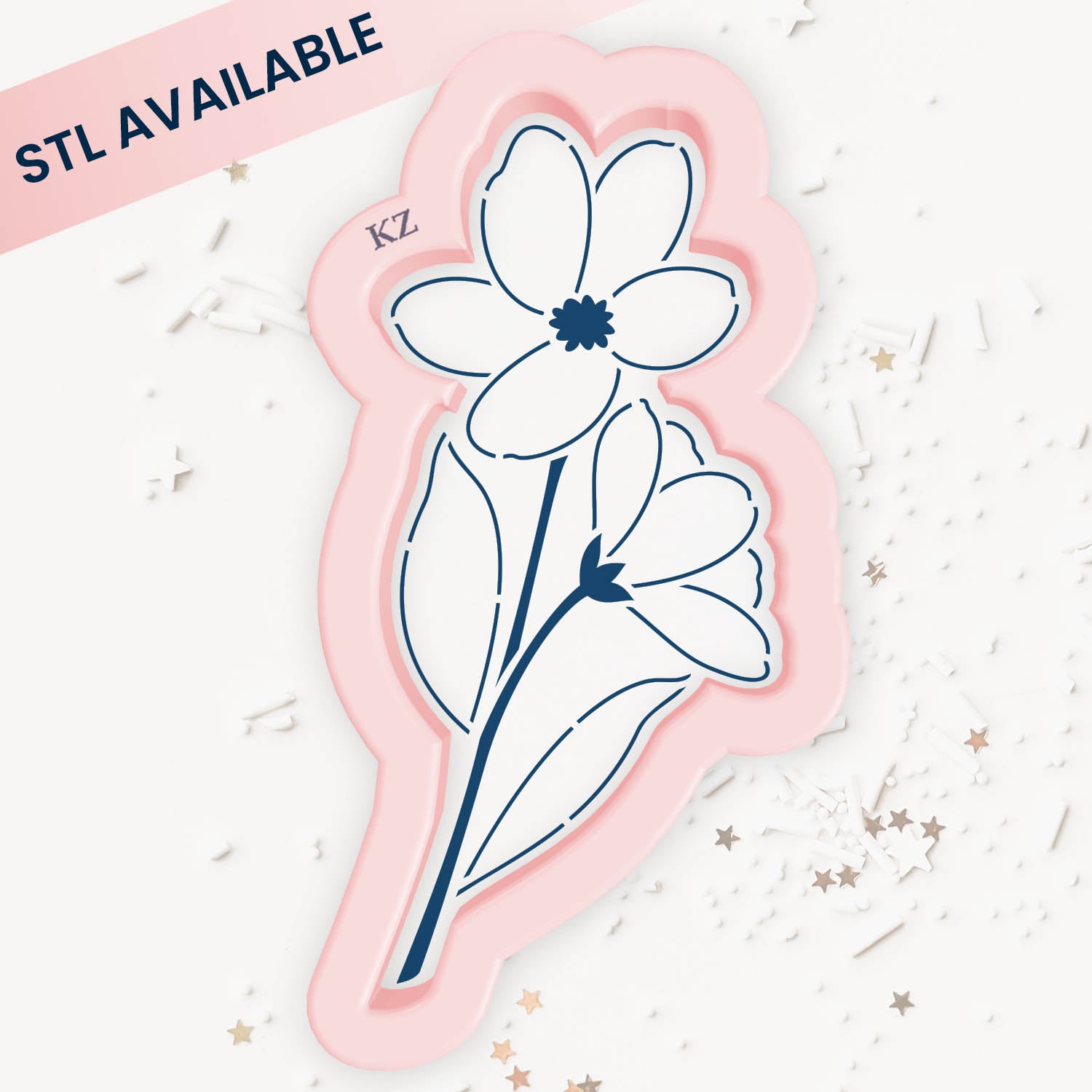 Cookie Cutters Flower Stem Cutter/Stencil