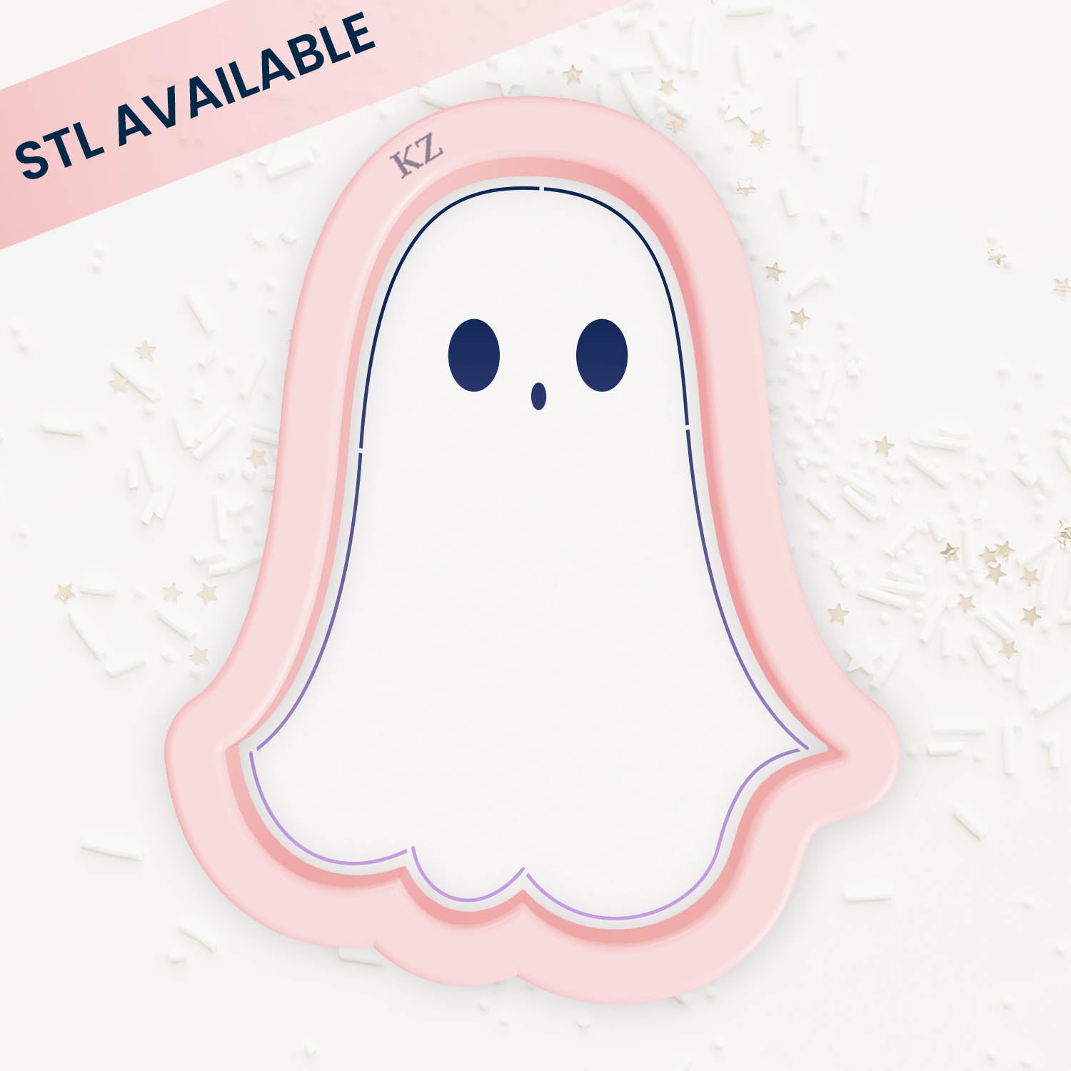 Cookie Cutters Flowy Ghost – Cookie Cutter & Stencil Set