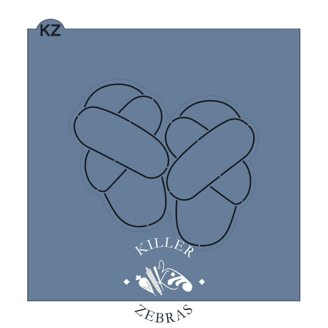 Cookie Cutters Fluffy Crossover Slippers Cutter/Stencil