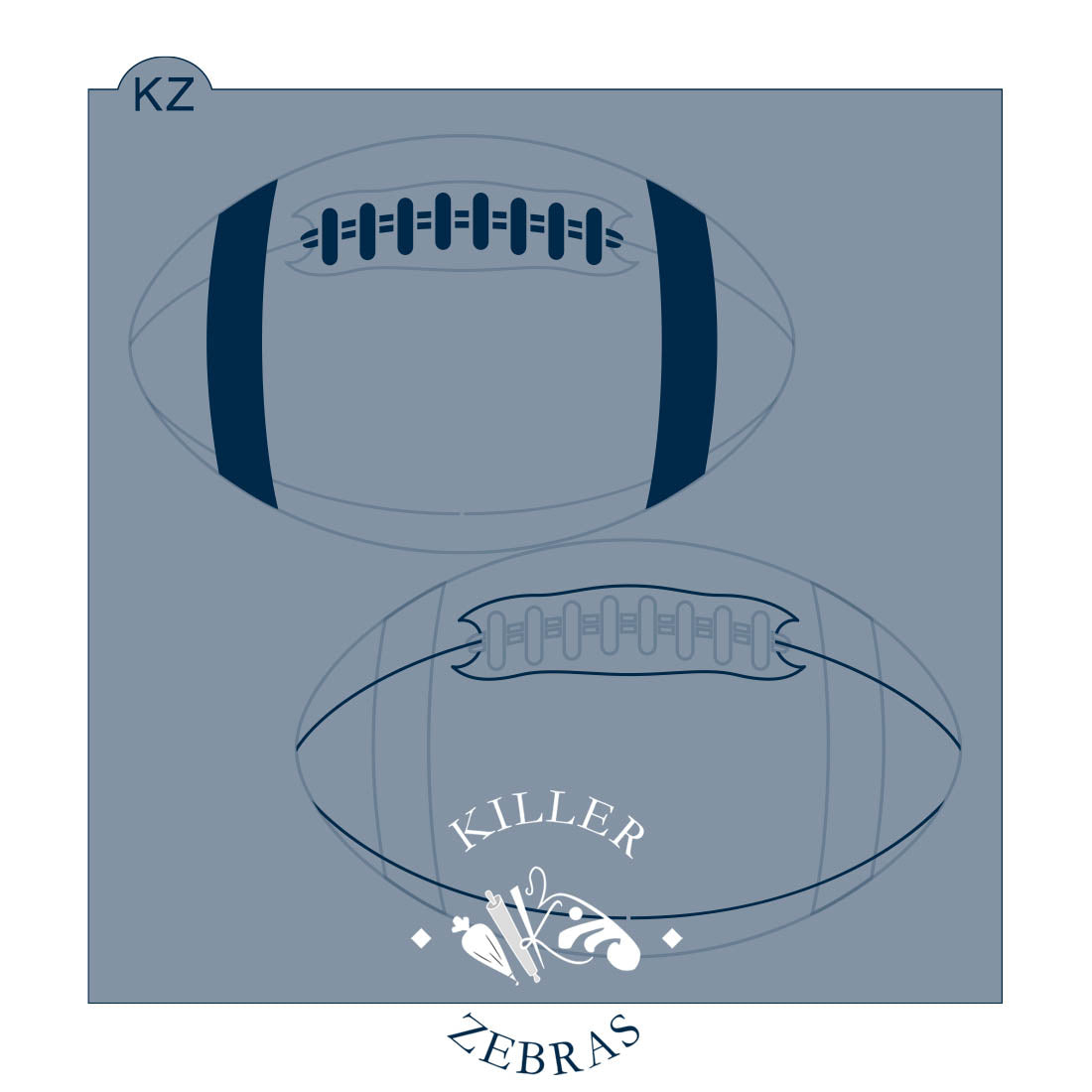 Cookie Cutters Football Cutter/Stencil