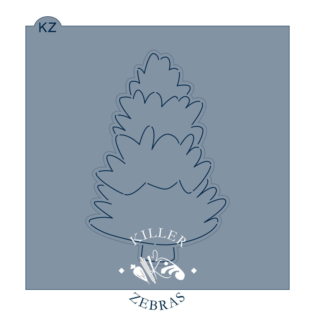 Cookie Cutters Forest Tree Cutter/Stencil