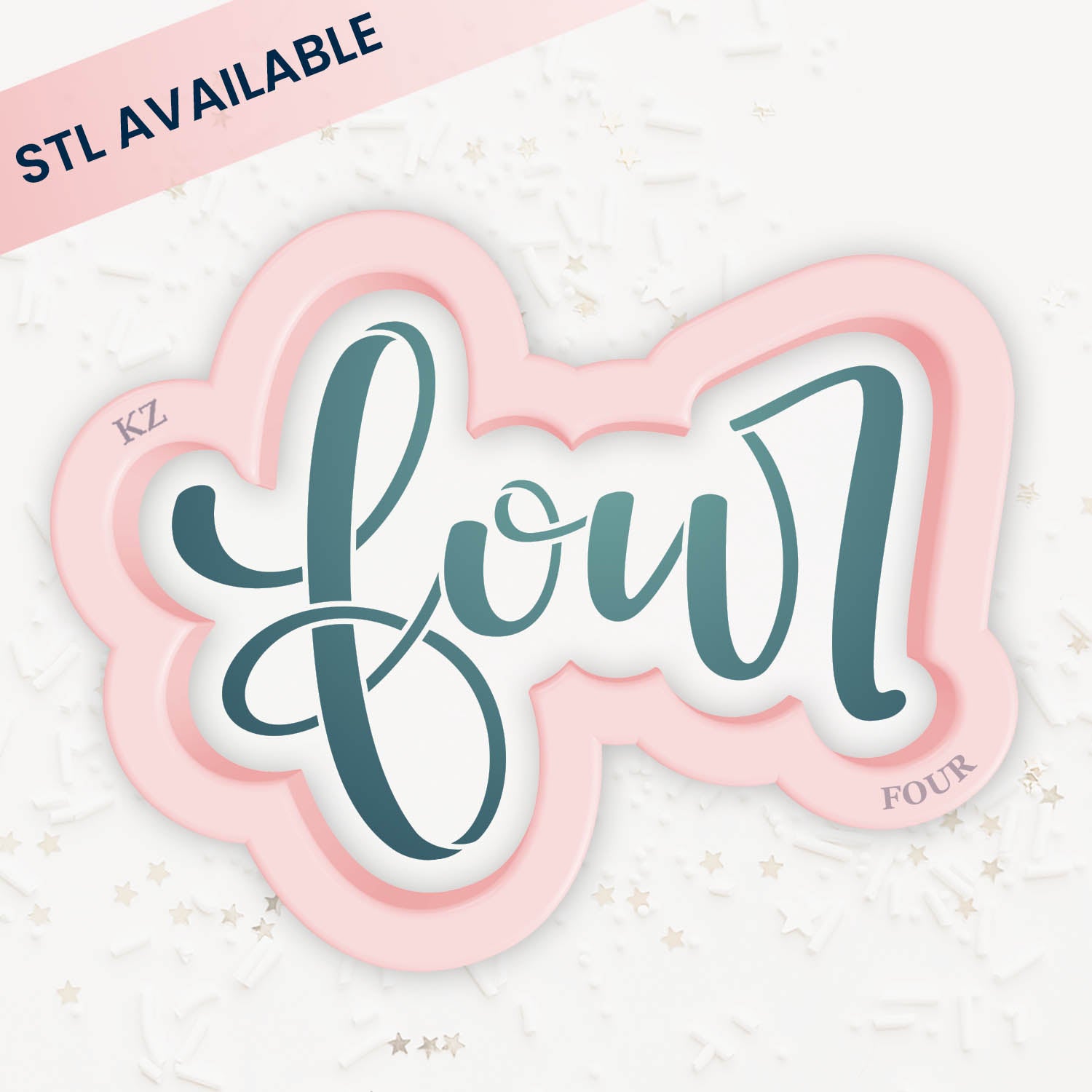 Cookie Cutters Four – Cookie Cutter & Stencil Set