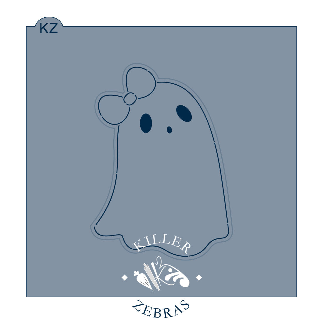 Cookie Cutters Ghost with Bow – Cookie Cutter & Stencil Set