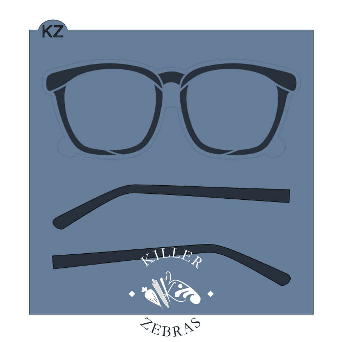 Cookie Cutters Glasses – Cookie Cutter & Stencil Set