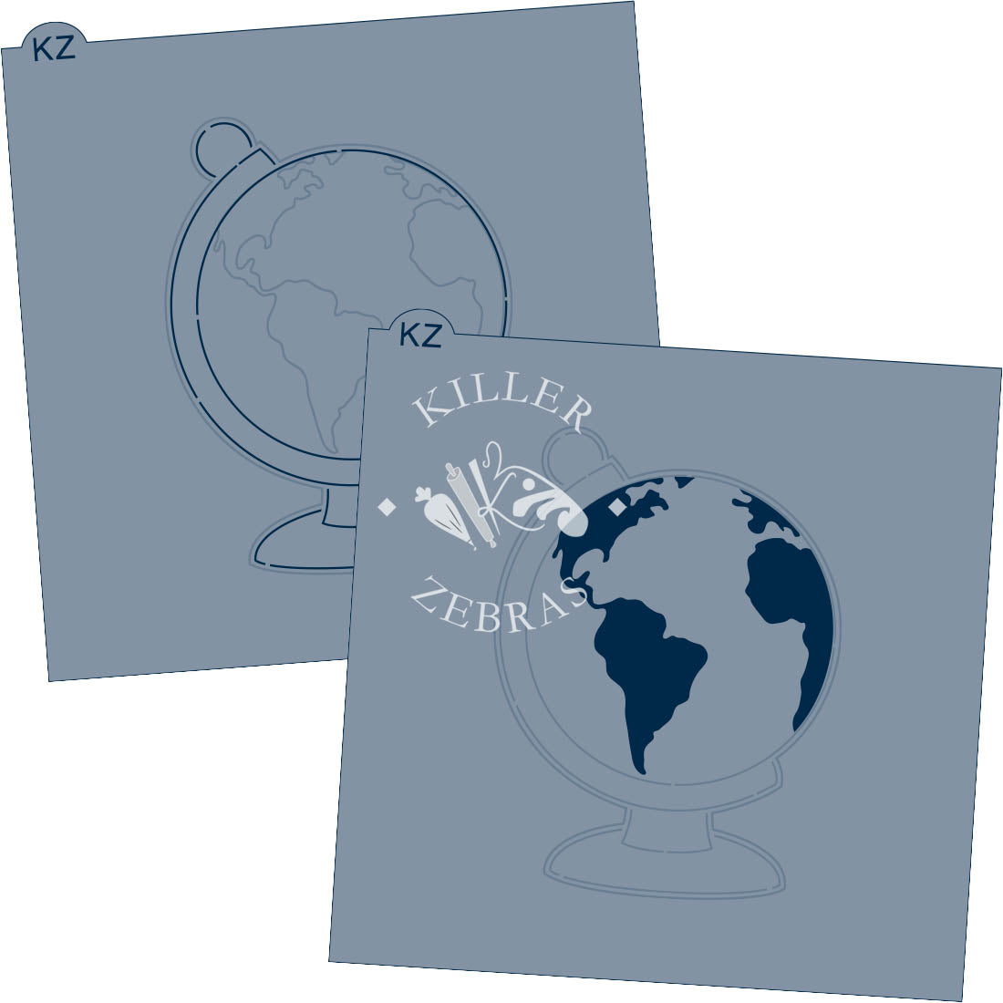 Cookie Cutters Globe – Cookie Cutter & Stencil Set