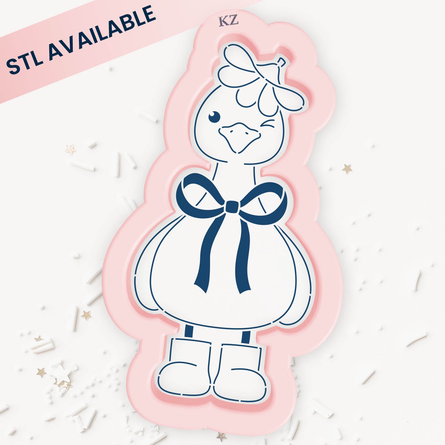 Cookie Cutters Goose in Flower Hat Cutter/Stencil