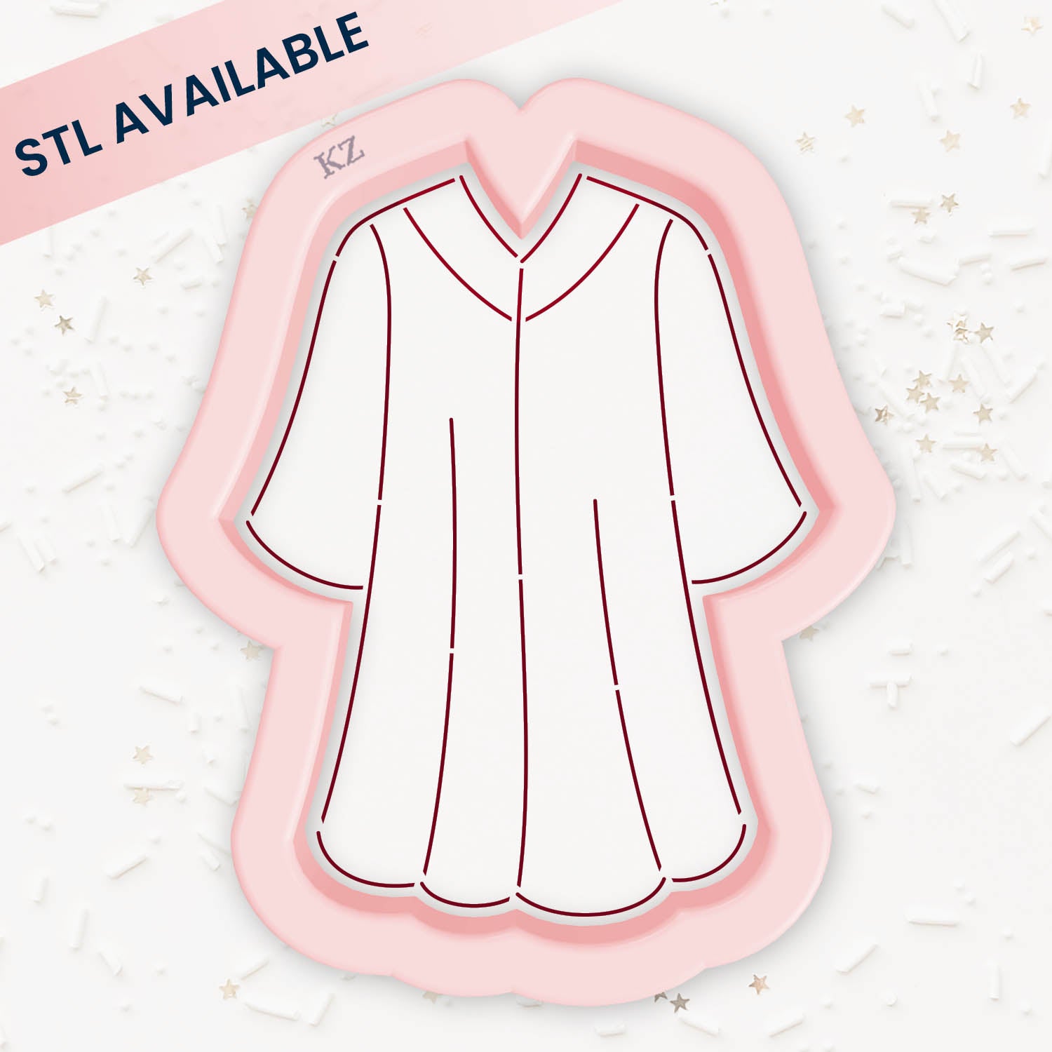 Cookie Cutters Graduation Gown – Cookie Cutter & Stencil Set