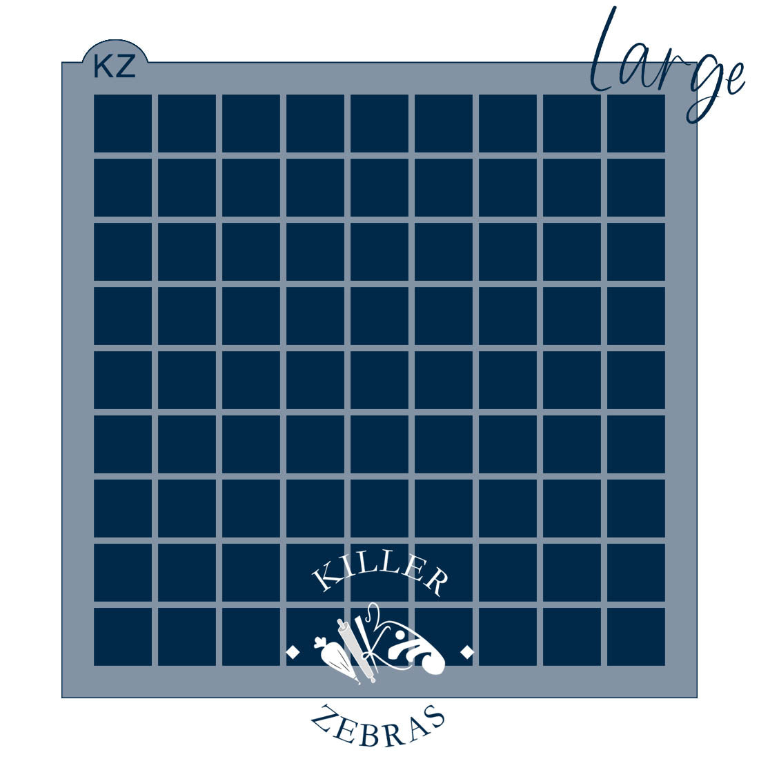 5.5 x 5.5 Stencil Grid Stencil Large