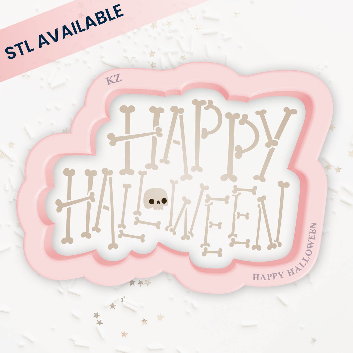 Cookie Cutters Happy Halloween Bones – Cookie Cutter & Stencil Set