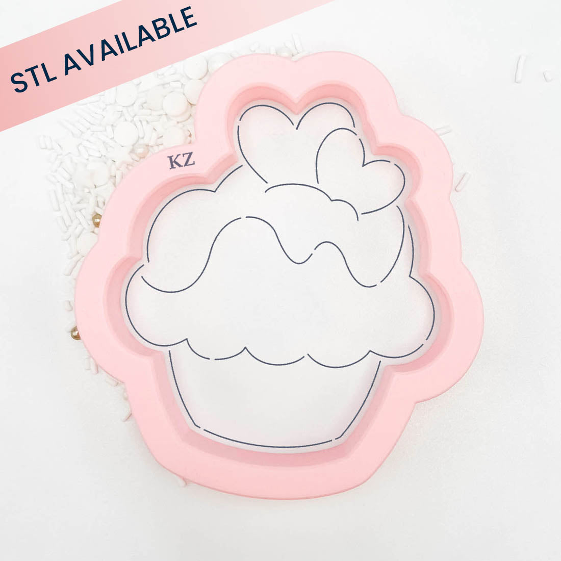 Cookie Cutters Heart Cupcake – Cookie Cutter & Stencil Set