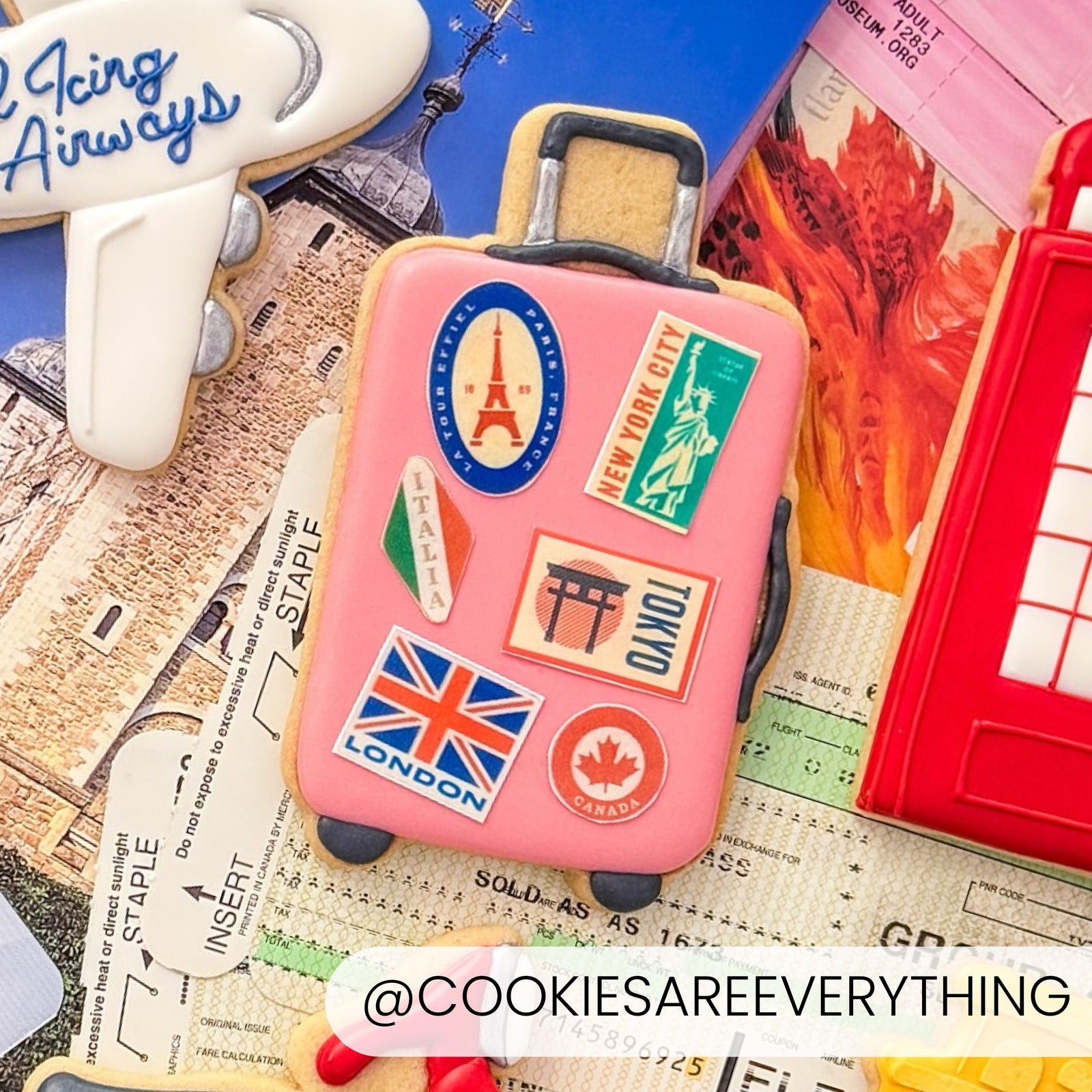 Cookie Cutters Rolling Suitcase – Cookie Cutter & Stencil Set