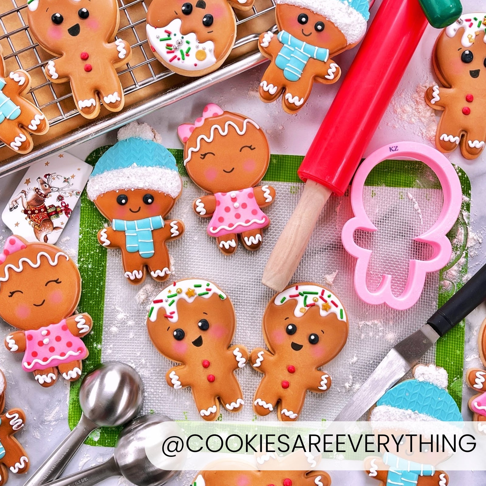 Gingerbread Girl – Cookie Cutter & Stencil Set