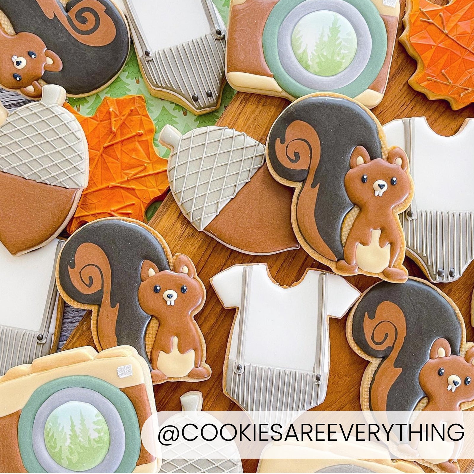 Squirrel – Cookie Cutter & Stencil Set