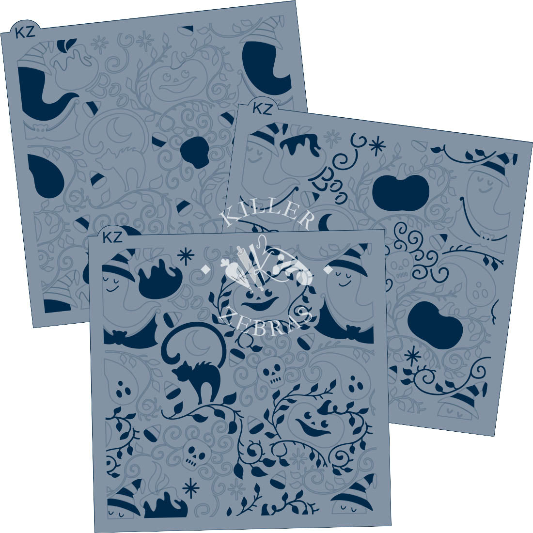 5.5 x 5.5 Stencil I Put a Spell on You 3 Part Stencil