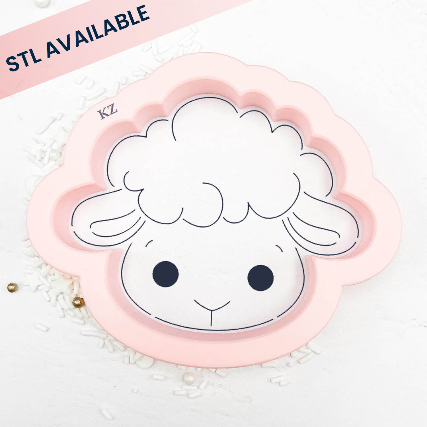 Cookie Cutters Lamb Head Cutter/Stencil