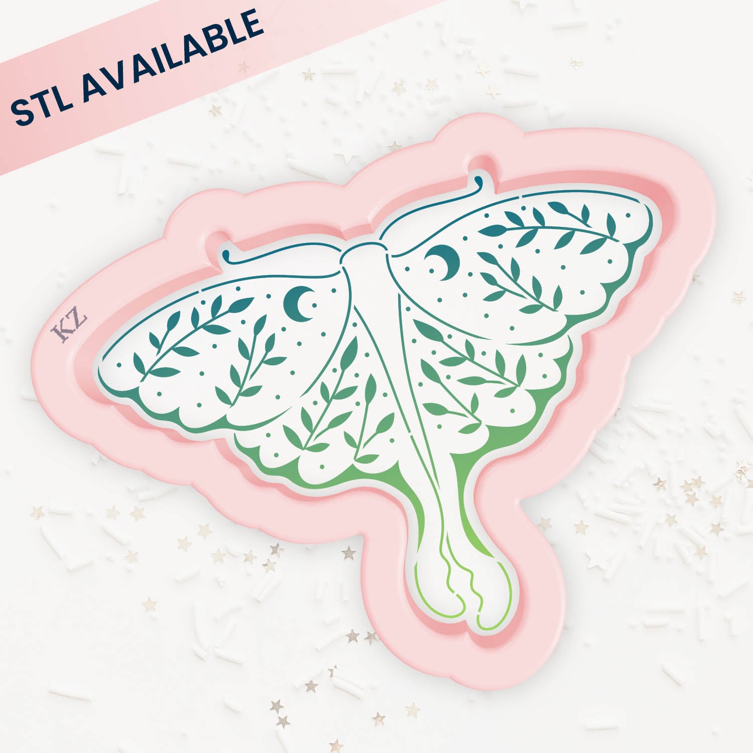 Cookie Cutters Luna Moth Cutter/Stencil