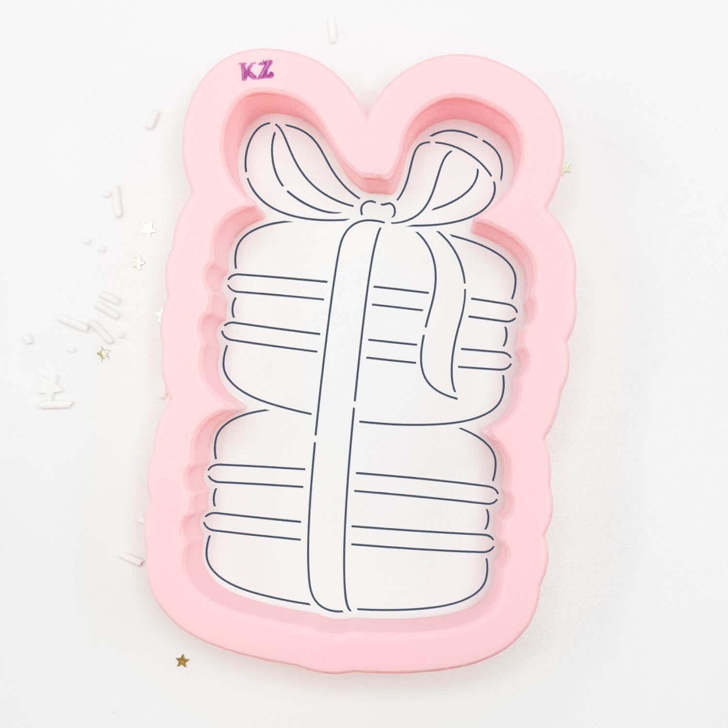 Cookie Cutters Macarons with Bow – Cookie Cutter & Stencil Set