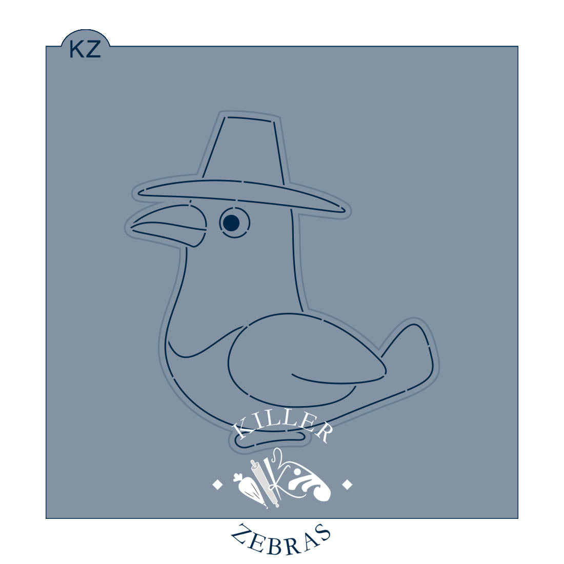 Cookie Cutters Magpie with Hat Cutter/Stencil