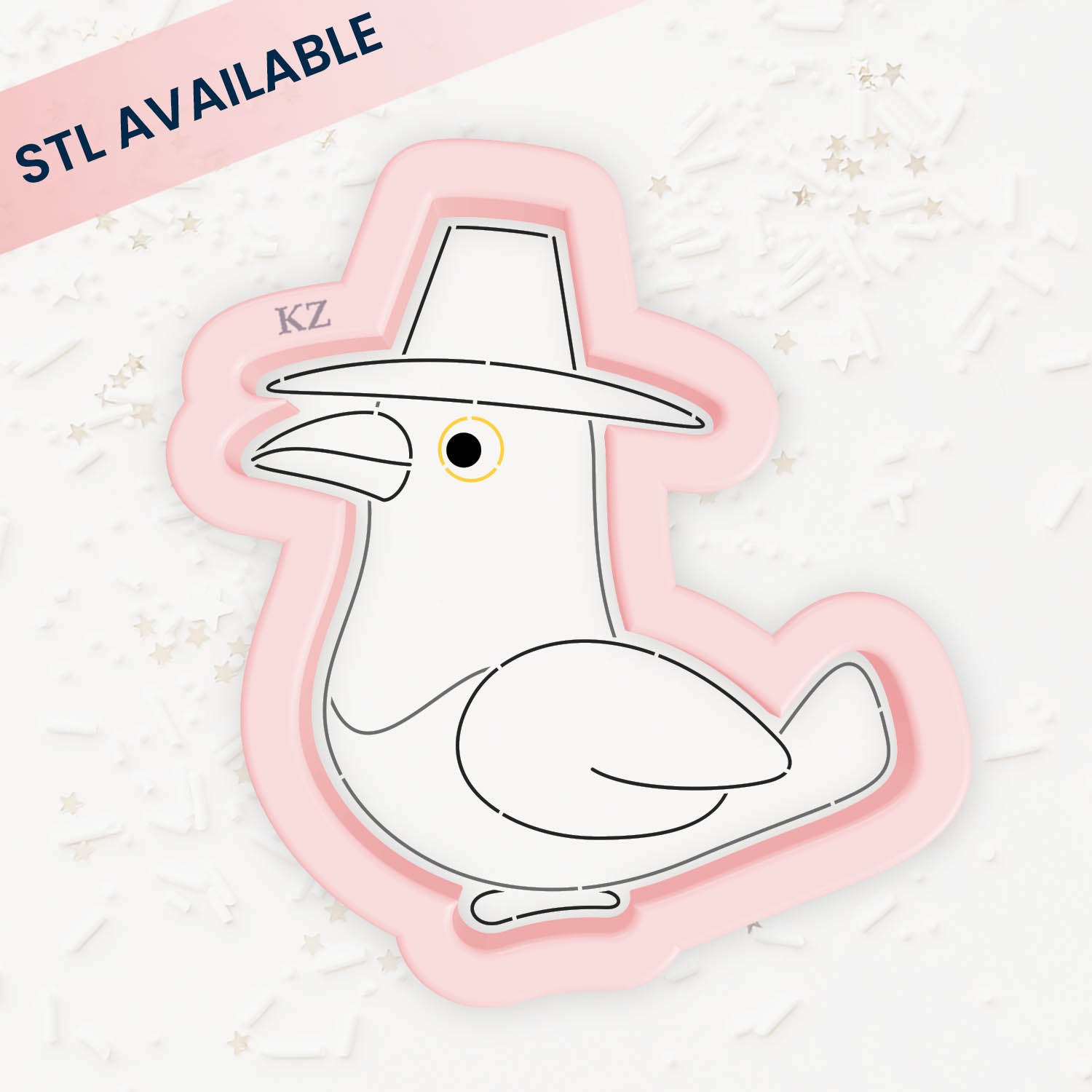 Cookie Cutters Magpie with Hat Cutter/Stencil