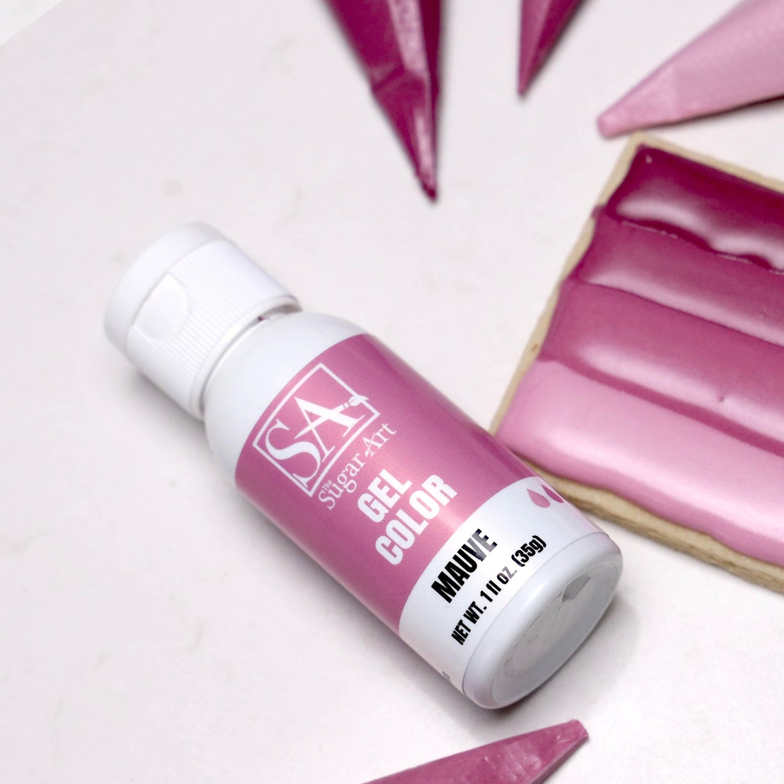 Gel Color Mauve Sugar Art Gel Color