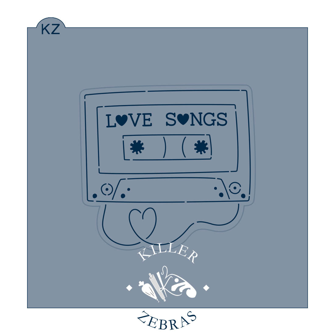 Cookie Cutters Mix Tape – Cookie Cutter & Stencil Set