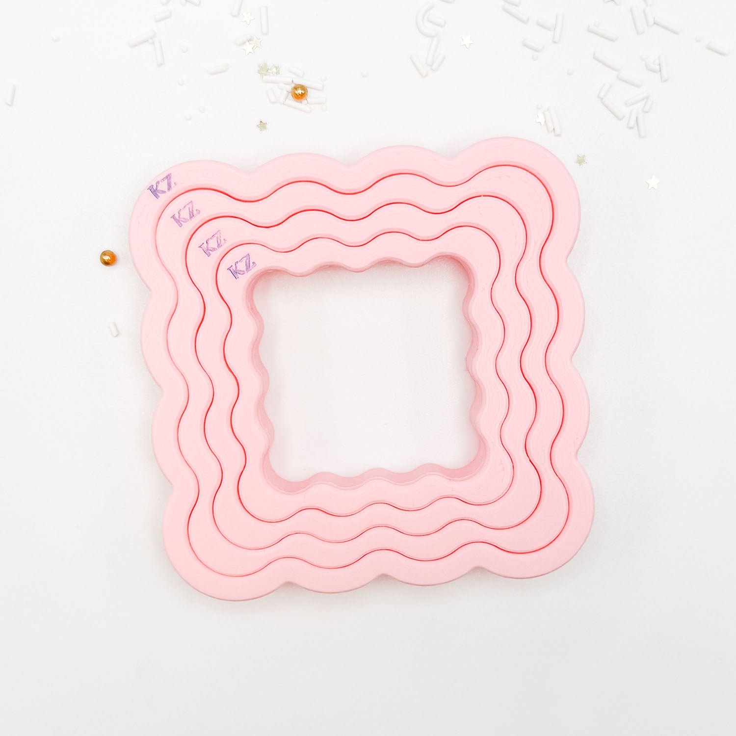 Cookie Cutters Nesting Wavy Squares Cutter Set