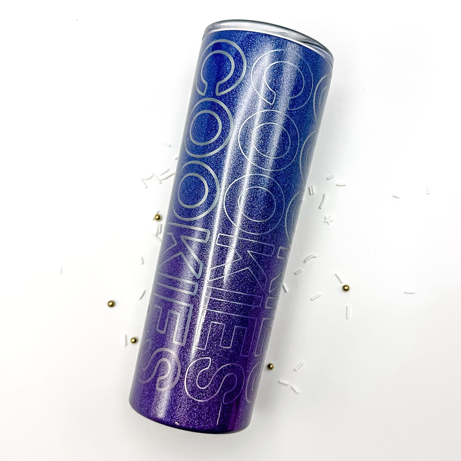 Tumbler Night Shade Glitter Stainless Steel 20 oz. Tumbler