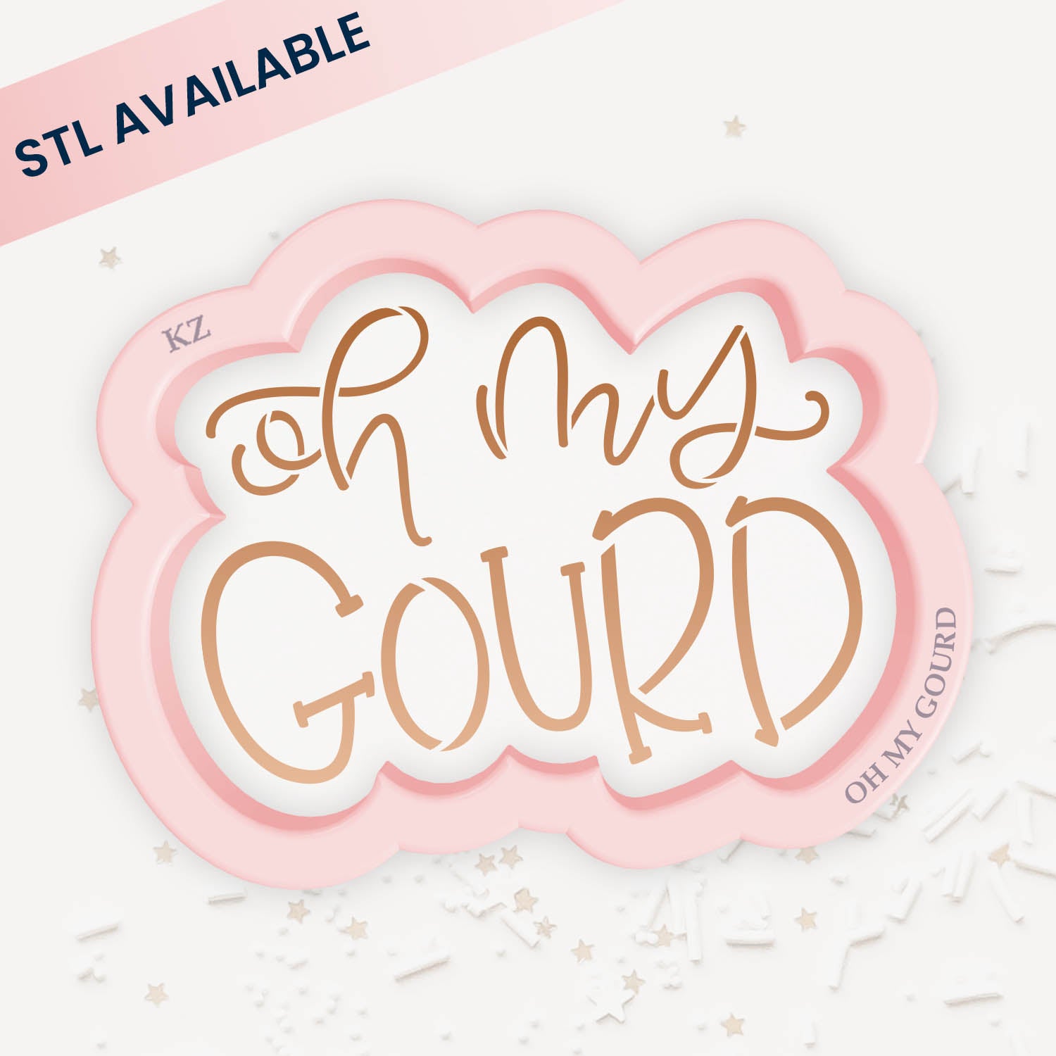 Cookie Cutters Oh My Gourd Hand Lettered