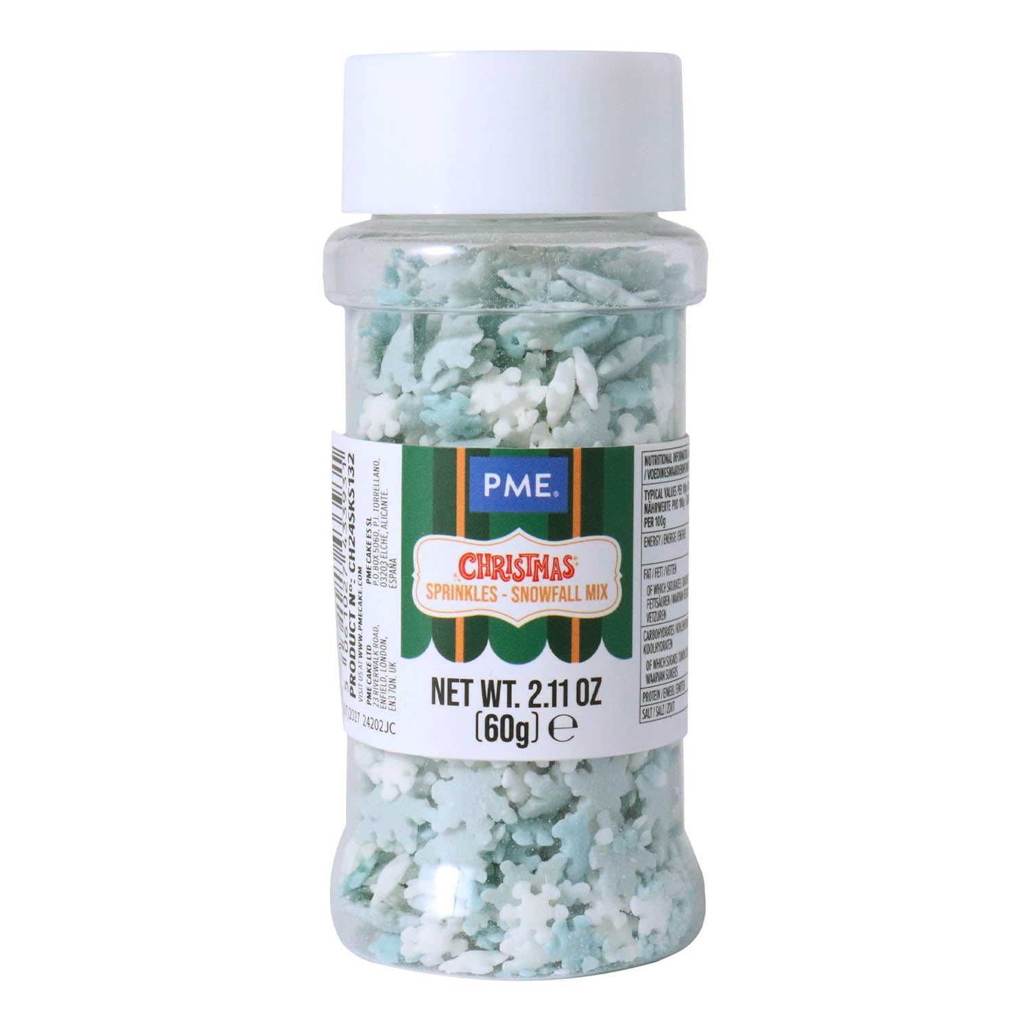 Sprinkles PME Holiday Sprinkles - Snowfall