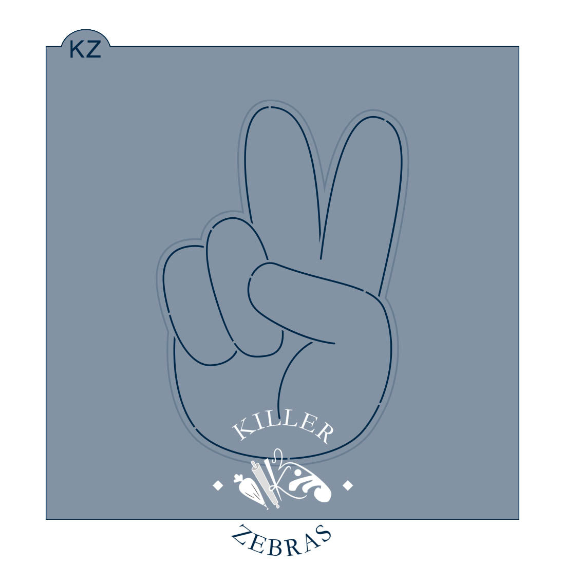 Cookie Cutters Peace Hand – Cookie Cutter & Stencil Set