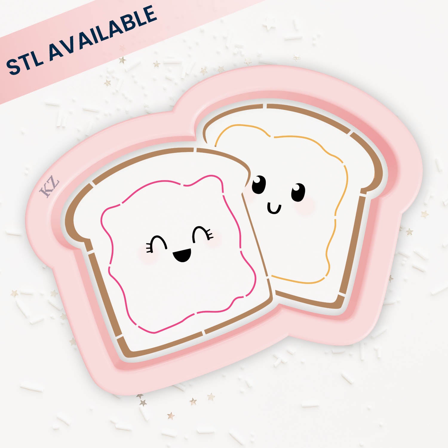 Cookie Cutters Peanut Butter & Jelly – Cookie Cutter & Stencil Set