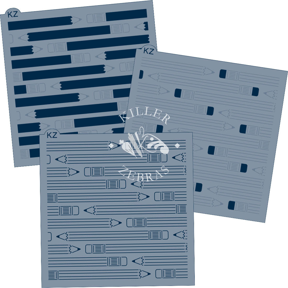5.5 x 5.5 Stencil Pencils – Layered Cookie Stencil