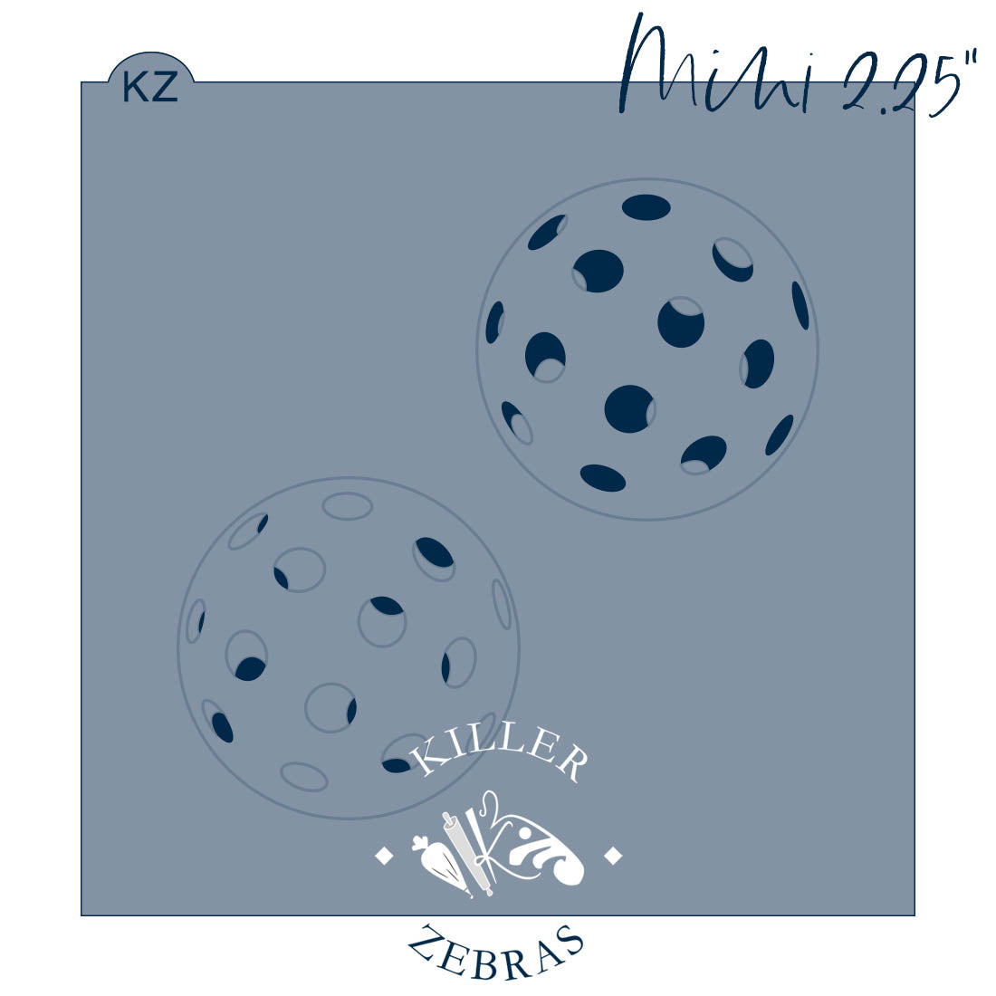 Pickleball Ball – Layered Cookie Stencil