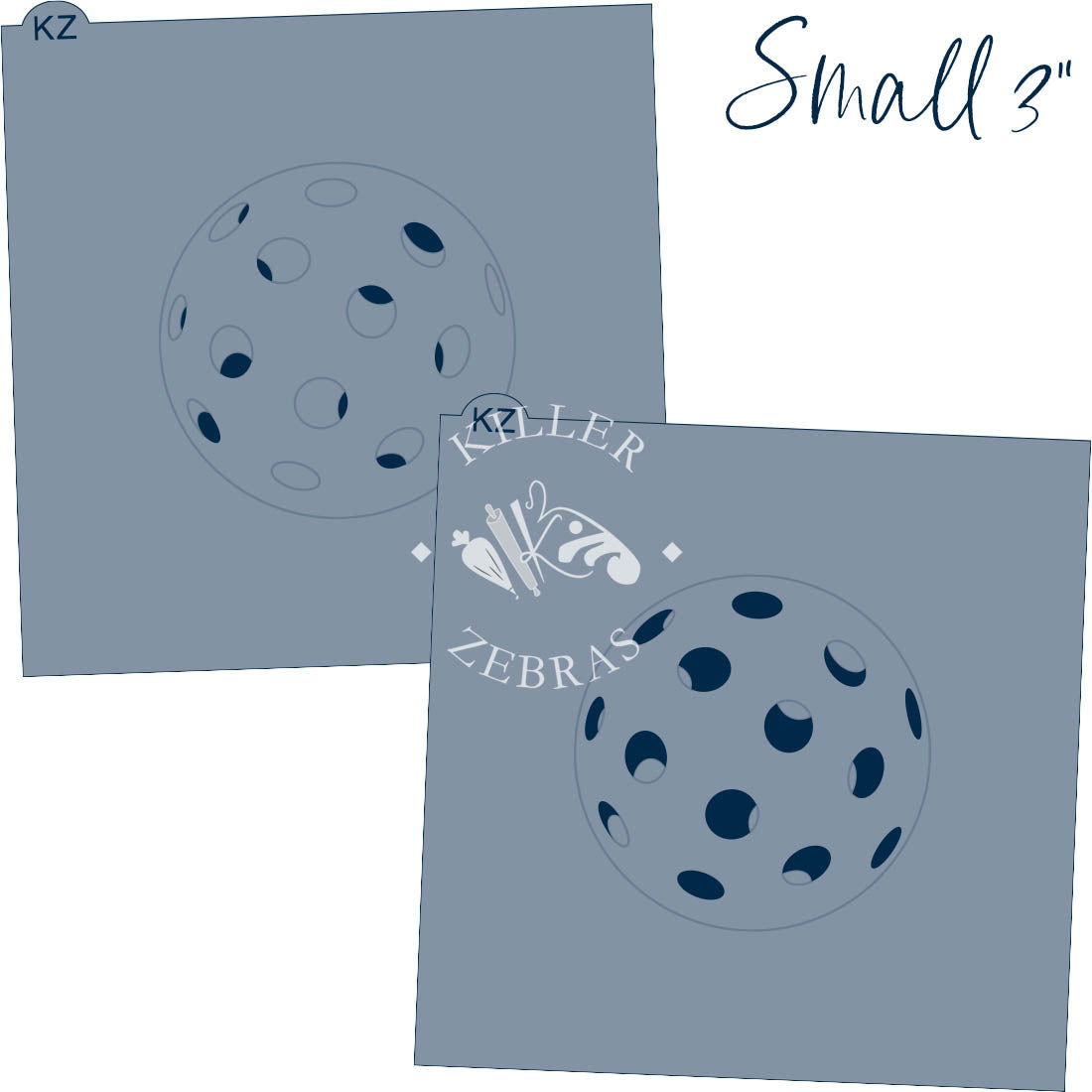Pickleball Ball – Layered Cookie Stencil