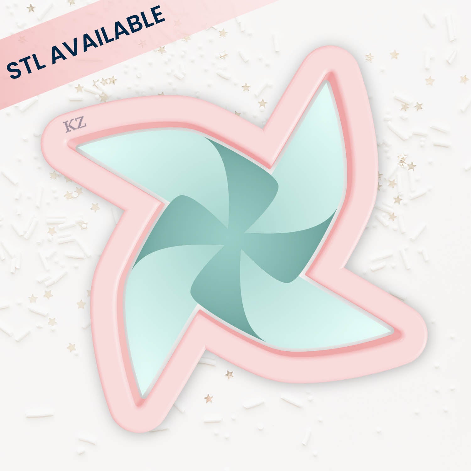 Cookie Cutters Pinwheel – Cookie Cutter & Stencil Set