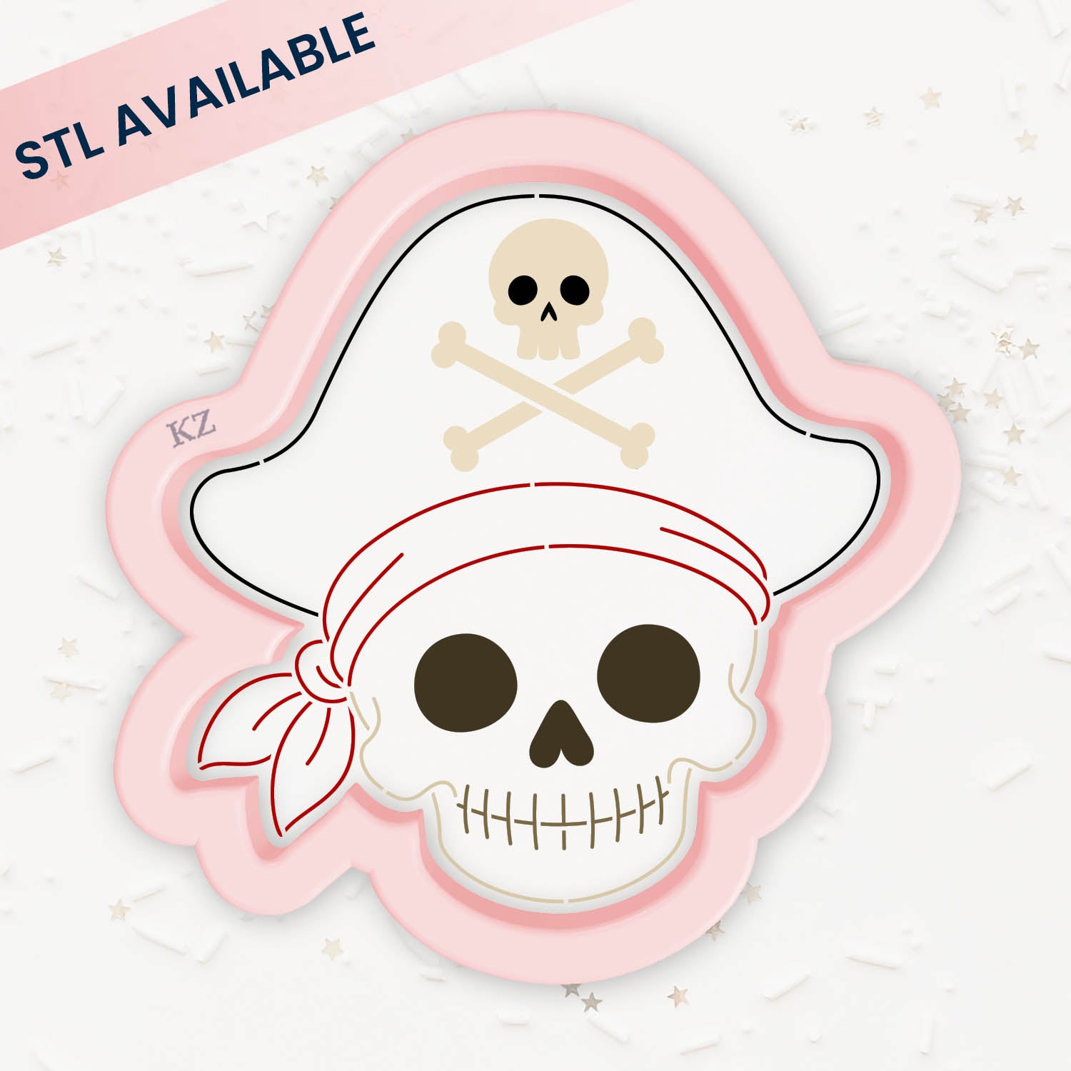 Cookie Cutters CSLA Pirate Skeleton – Cookie Cutter & Stencil Set