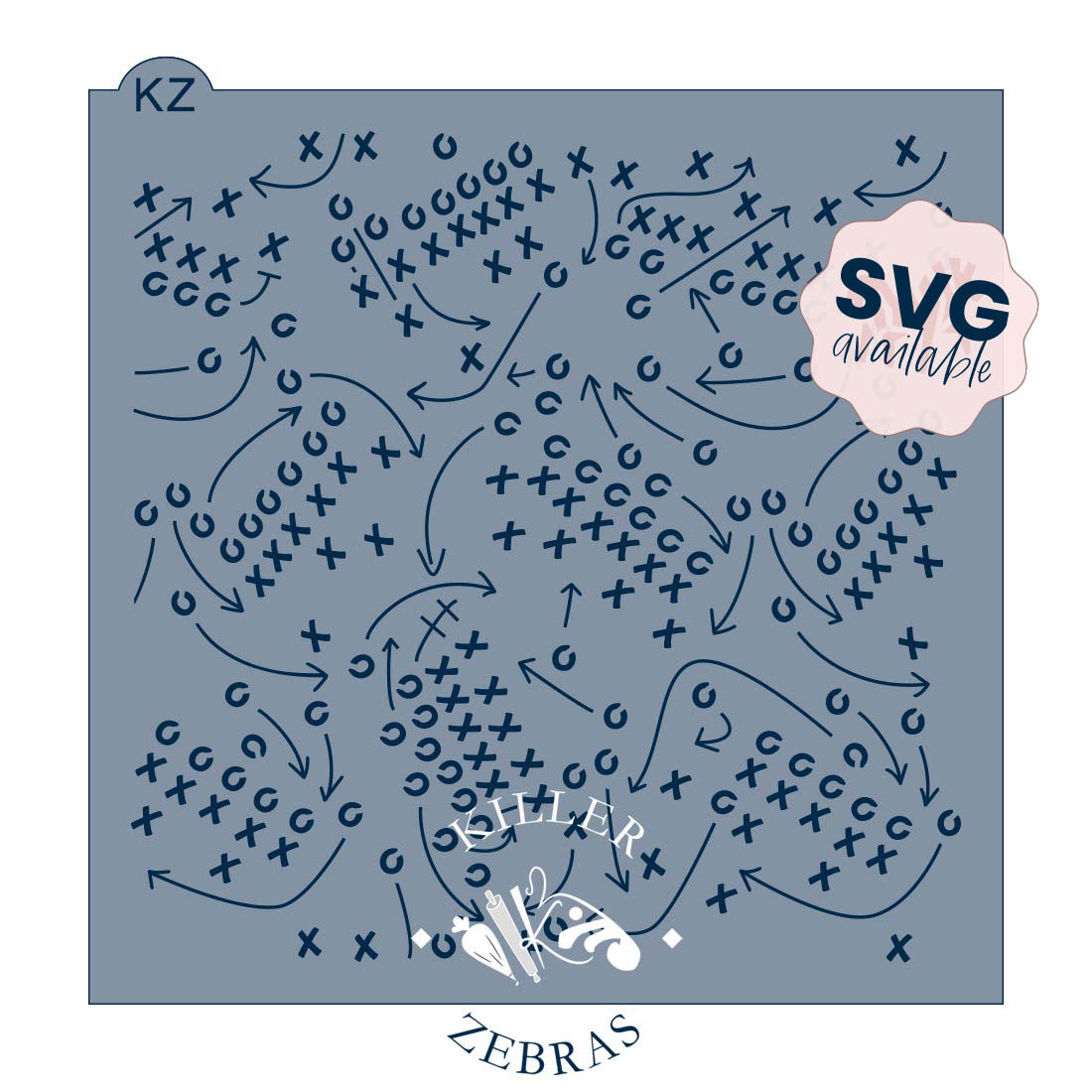 5.5 x 5.5 Stencil Playbook – Cookie Stencil