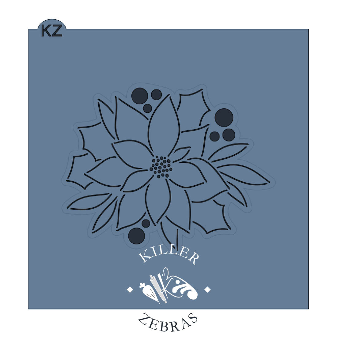 Cookie Cutters Poinsettia Bunch Cutter/Stencil