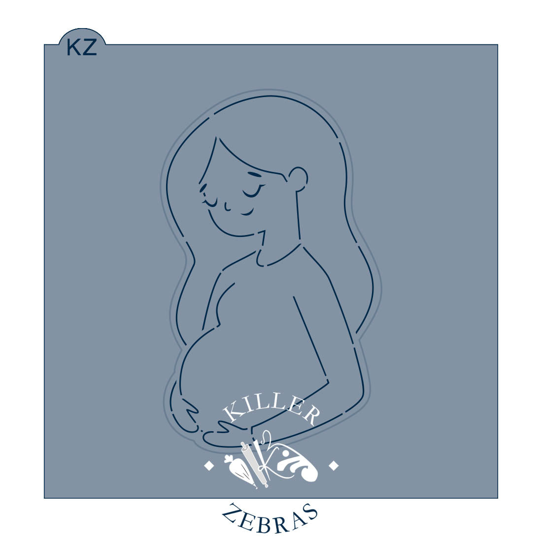 Cookie Cutters Pregnant Woman – Cookie Cutter & Stencil Set