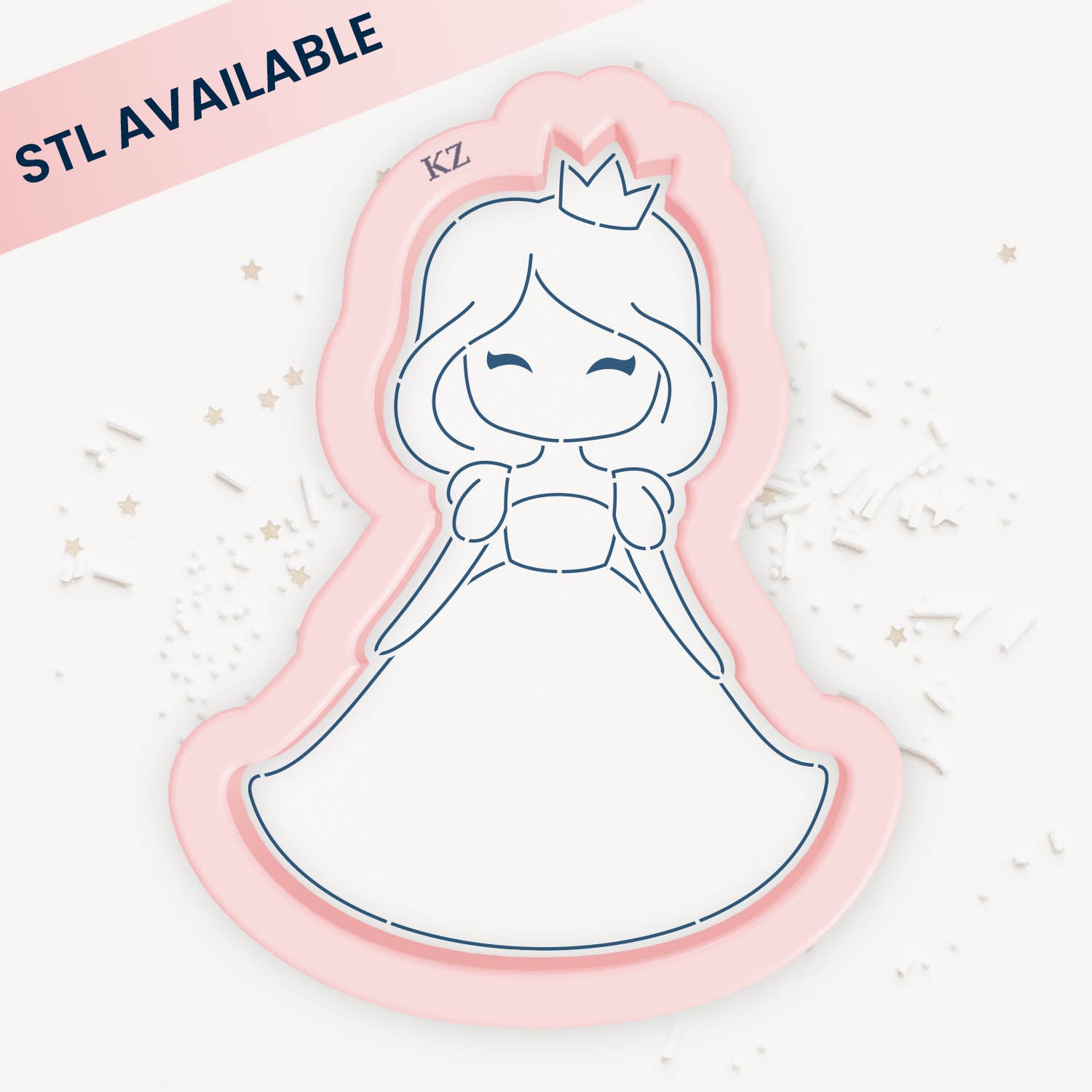 Cookie Cutters Princess (Style 3) Cutter/Stencil