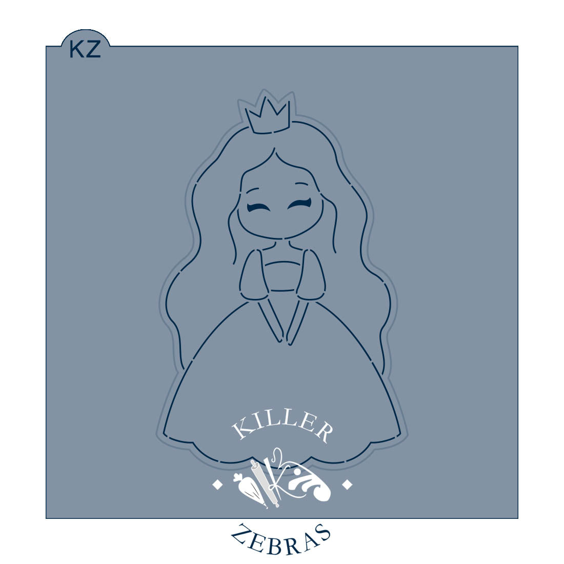 Cookie Cutters Princess (Style 2) Cutter/Stencil