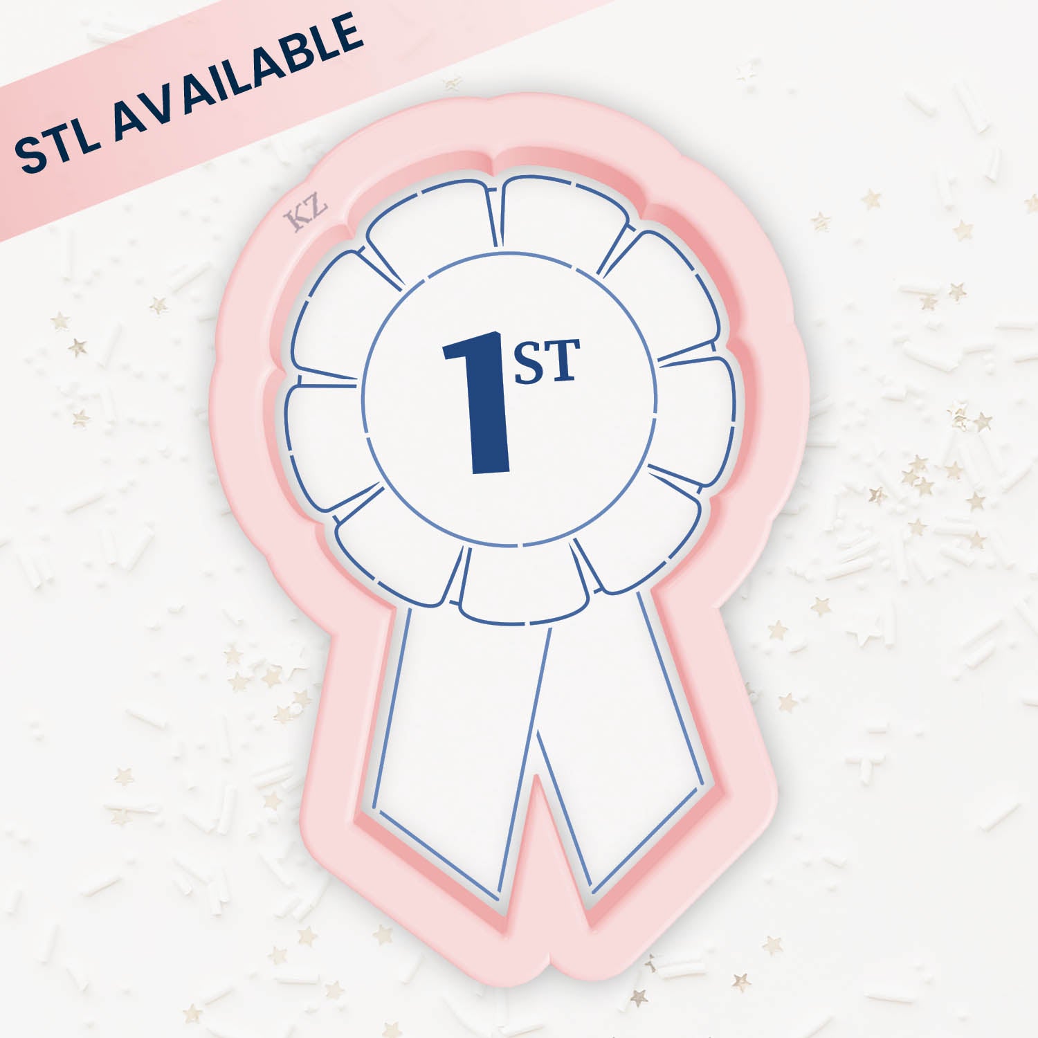 Prize Ribbon – Cookie Cutter & Stencil Set