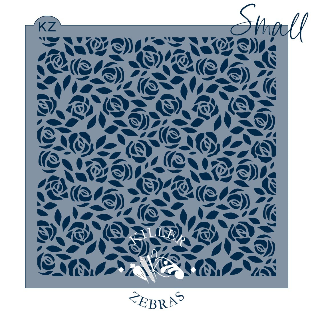 5.5 x 5.5 Stencil Roses - Single/2 Part Stencil Single Stencil Small