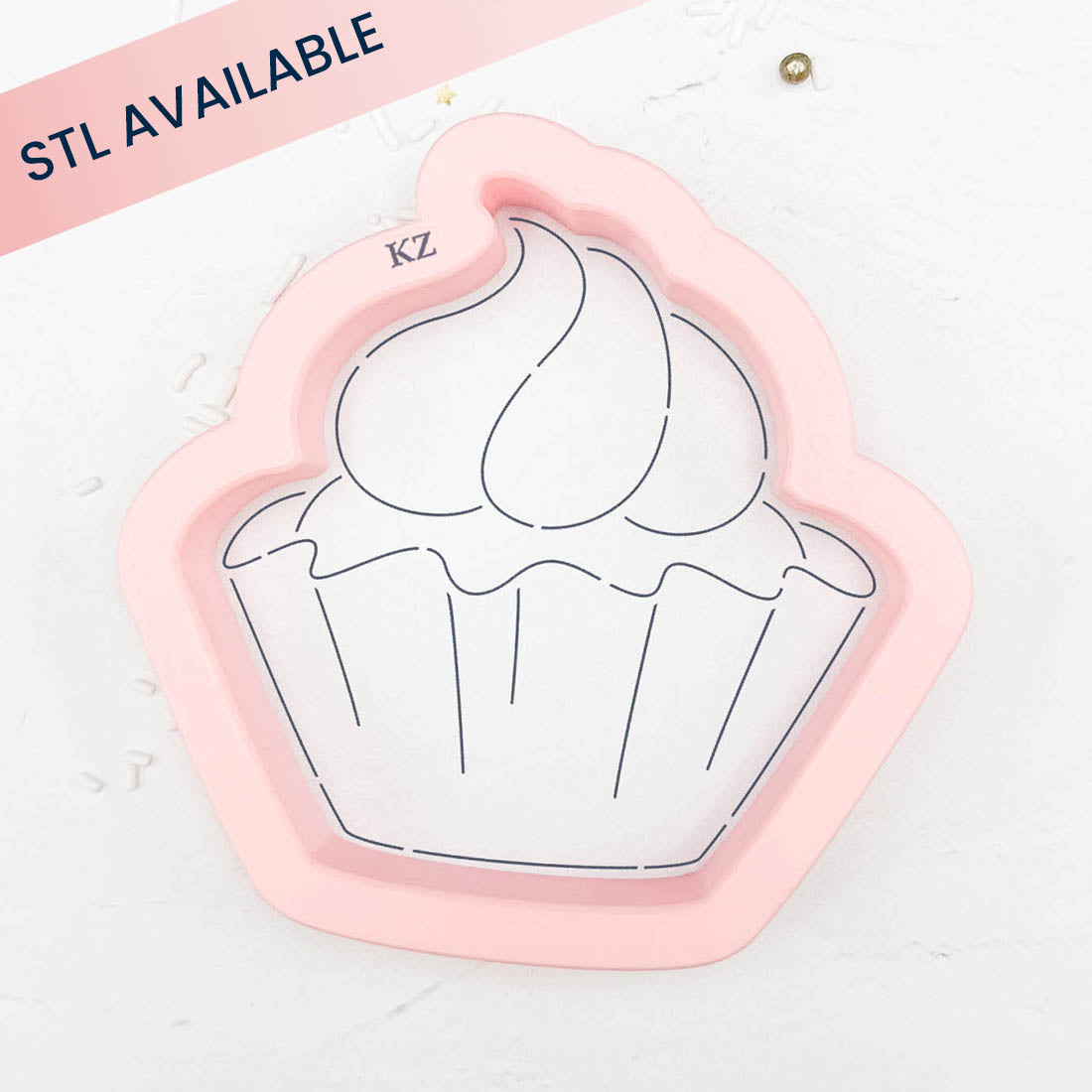 Cookie Cutters Ruffly Cupcake Cutter/Stencil