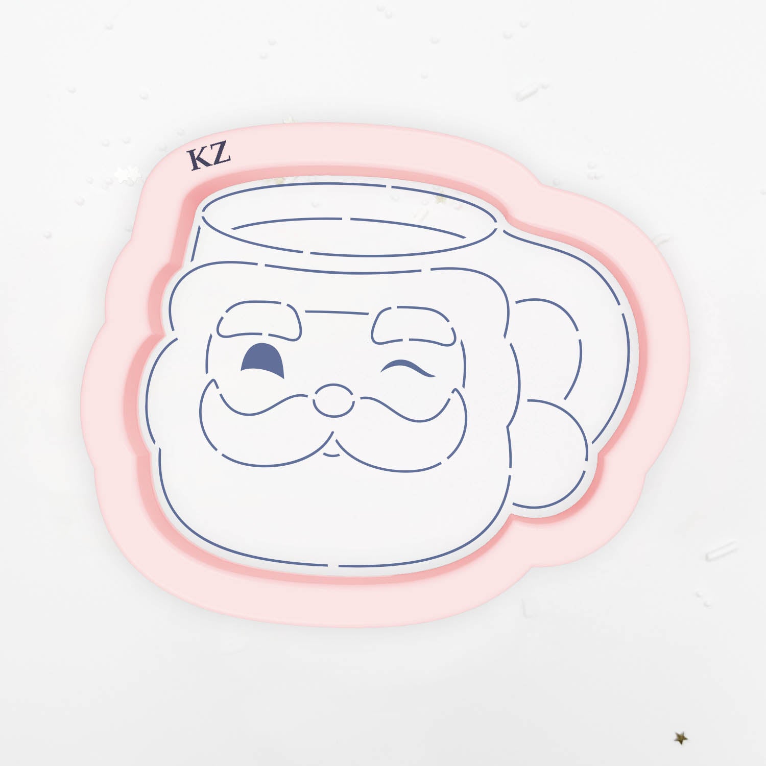 Cookie Cutters Santa Mug Cutter/Stencil