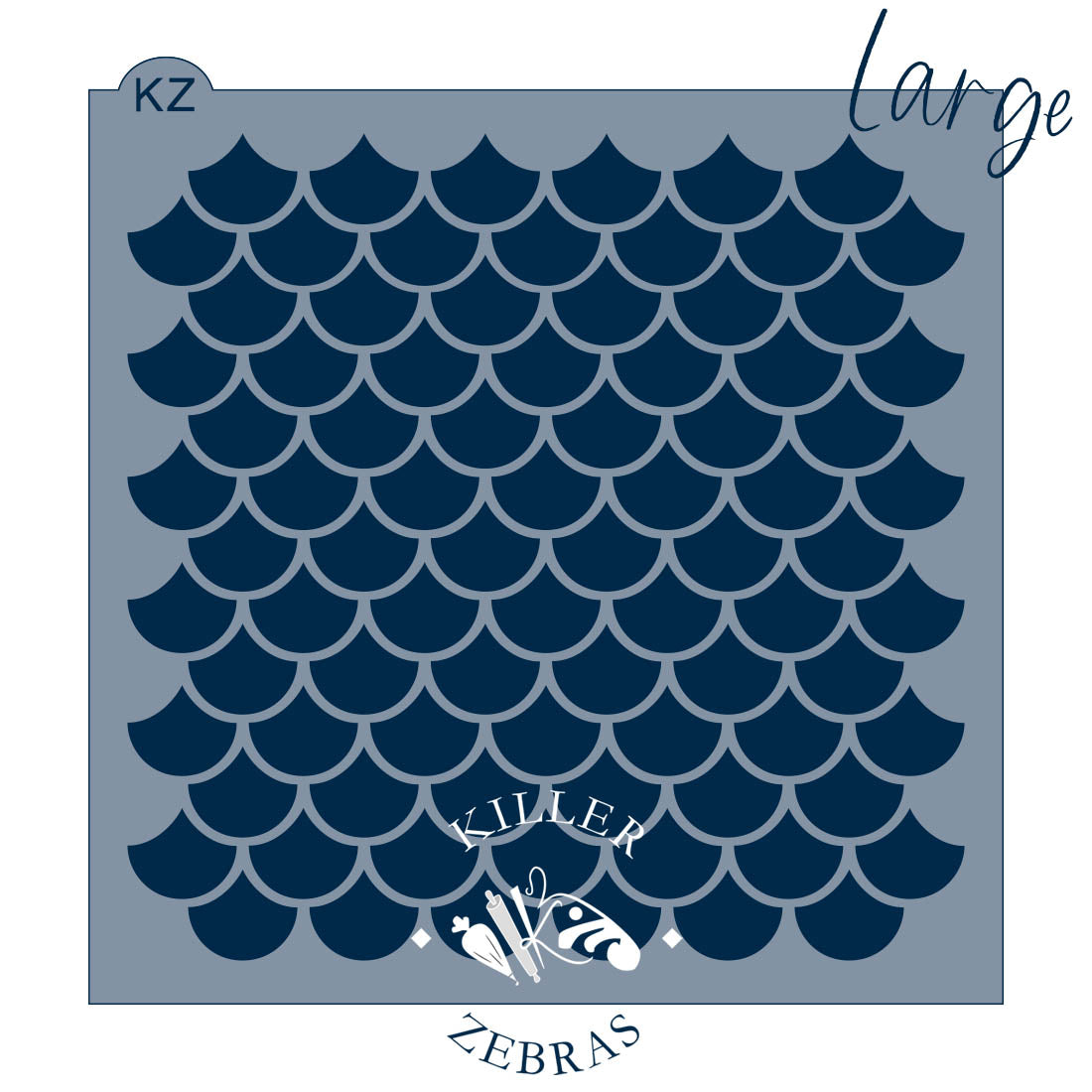 Scallops – Cookie Stencil