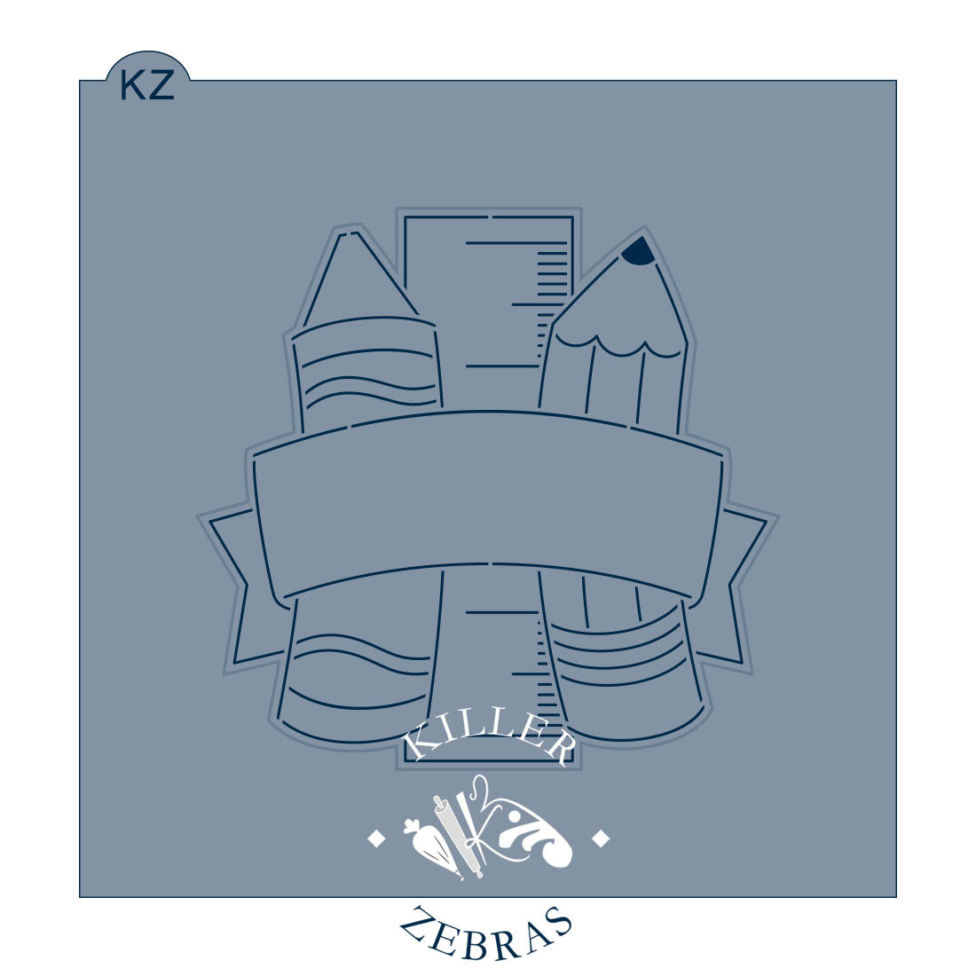 Cookie Cutters School Banner – Cookie Cutter & Stencil Set