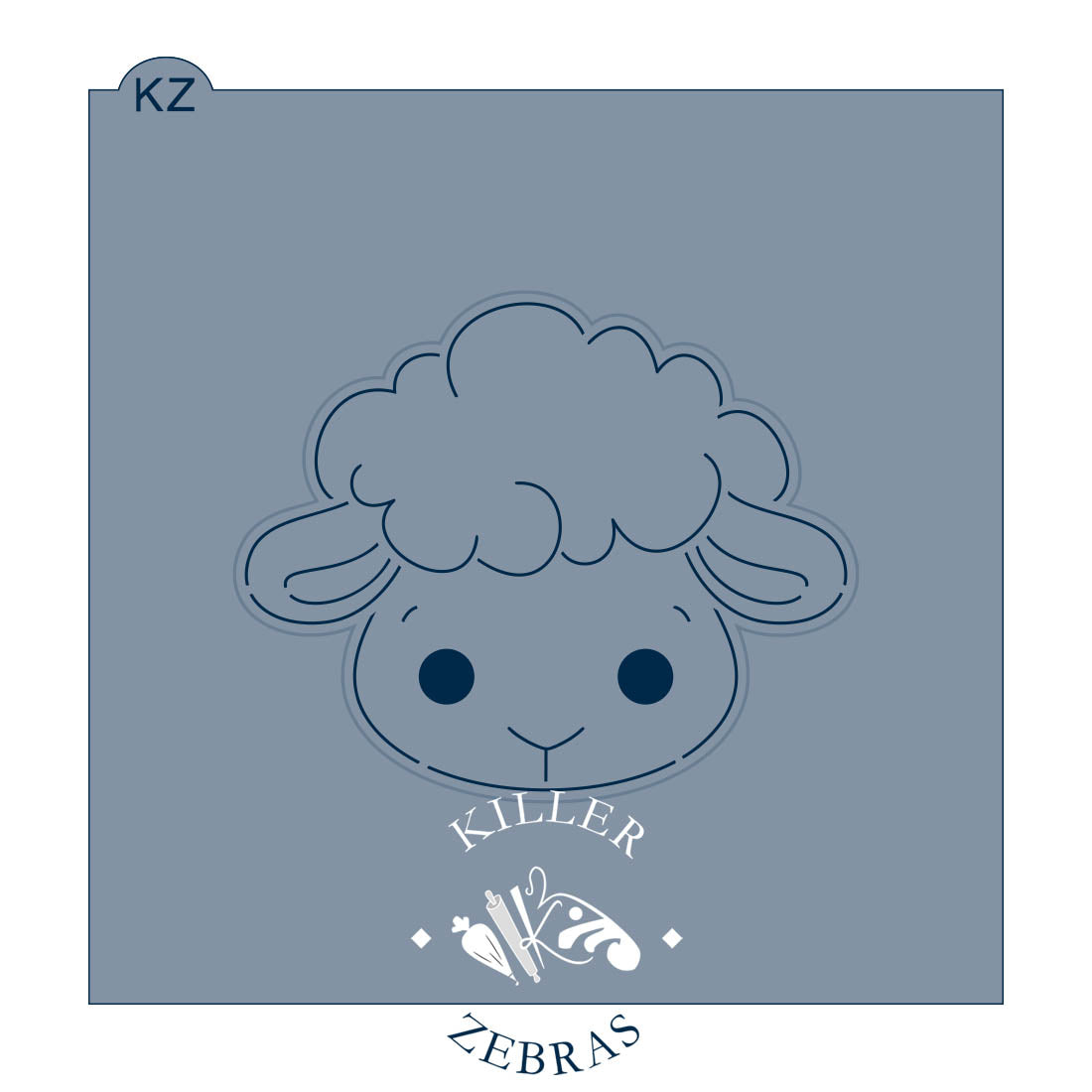 Cookie Cutters Lamb Head Cutter/Stencil