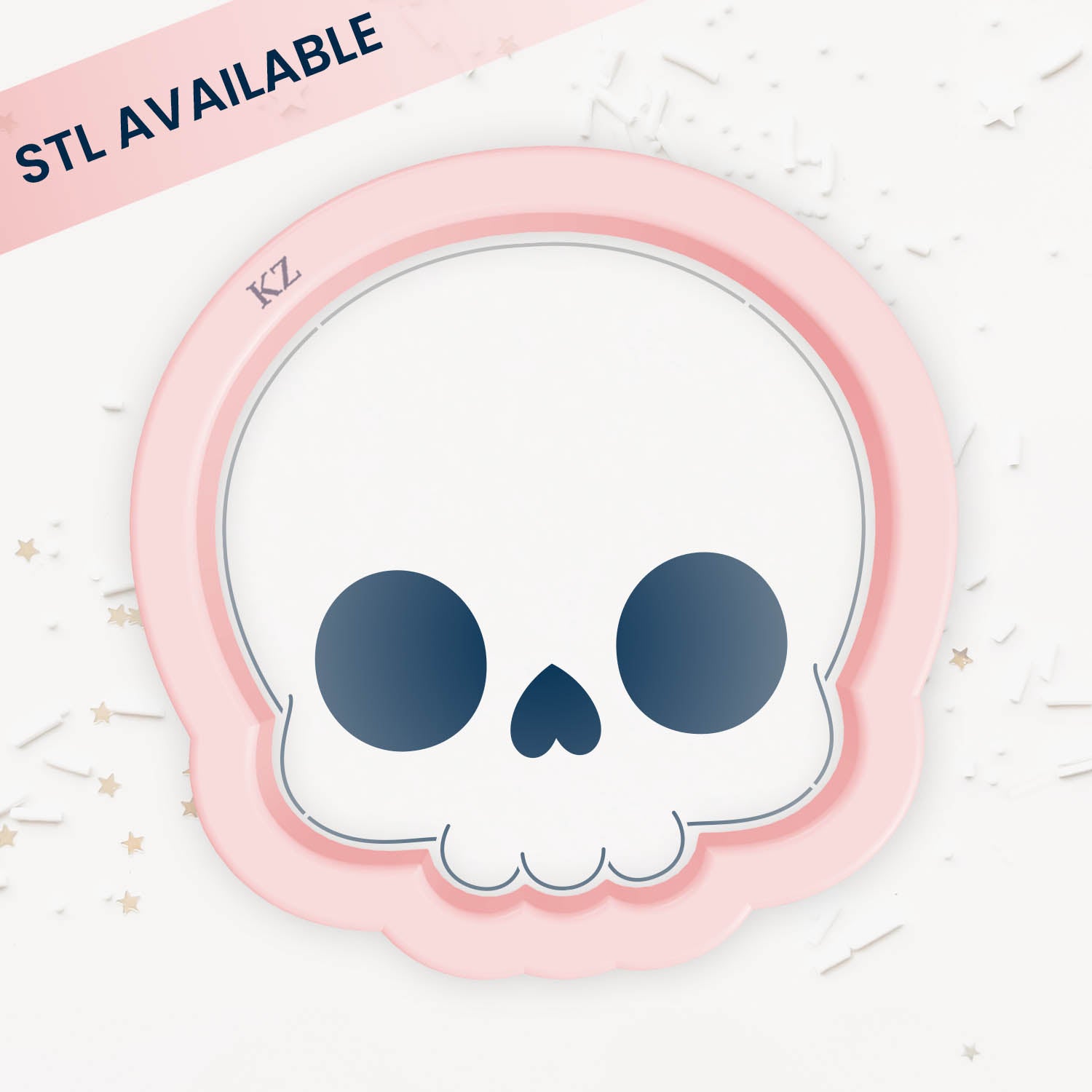 Cookie Cutters Simple Skull – Cookie Cutter & Stencil Set